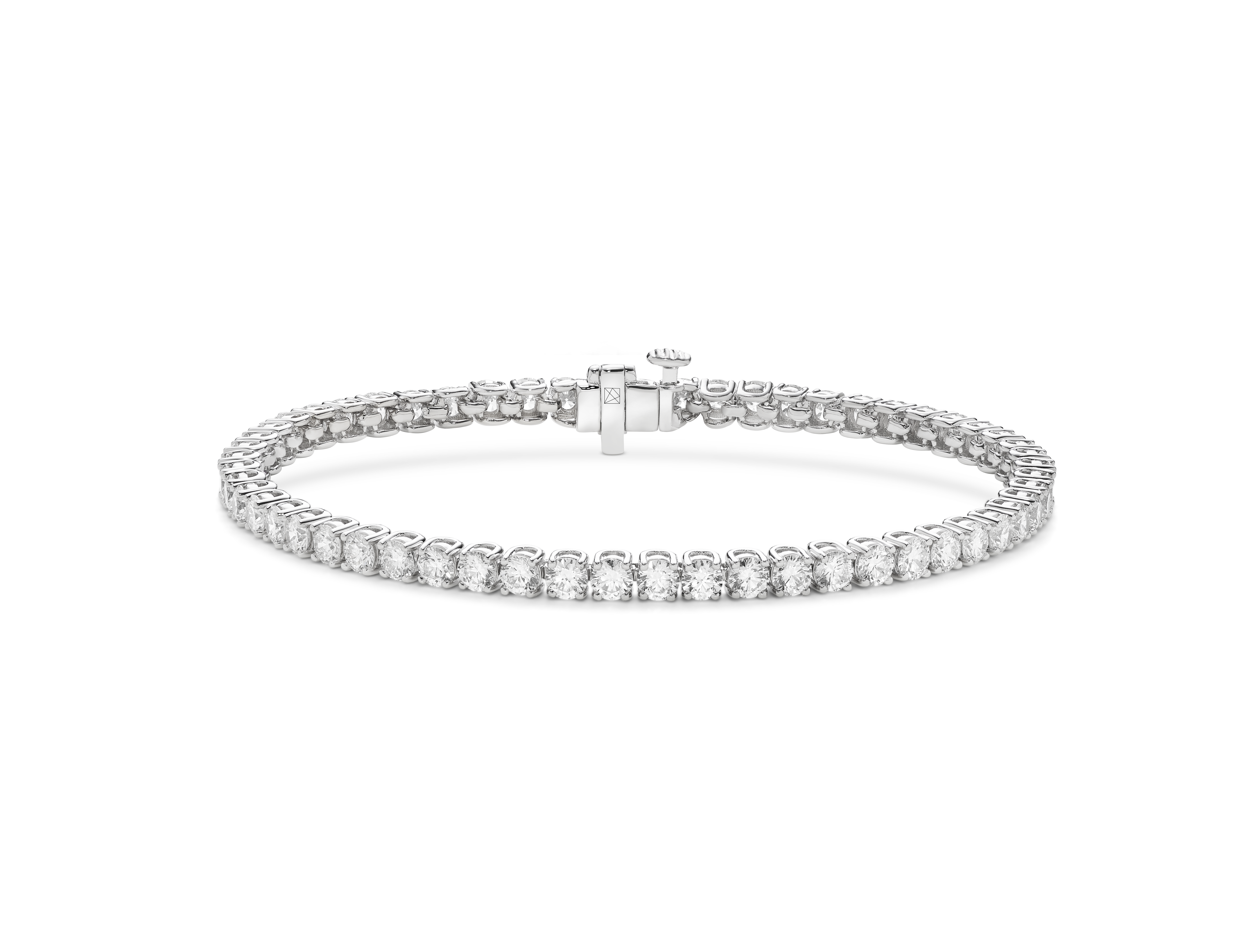 Lab-Grown Diamond Small Tennis Bracelet - E/F color, 7" length | White